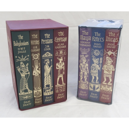 707 - Folio Society - Empires of the Ancient Near East 4 vol set in slipcase and Empires of Early Latin Am... 