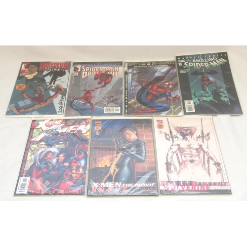 124 - Marvel Comics - Daredevil Ninja signed by Rob Hayne limited series 87/299, Spider-Man Daredevil sign... 