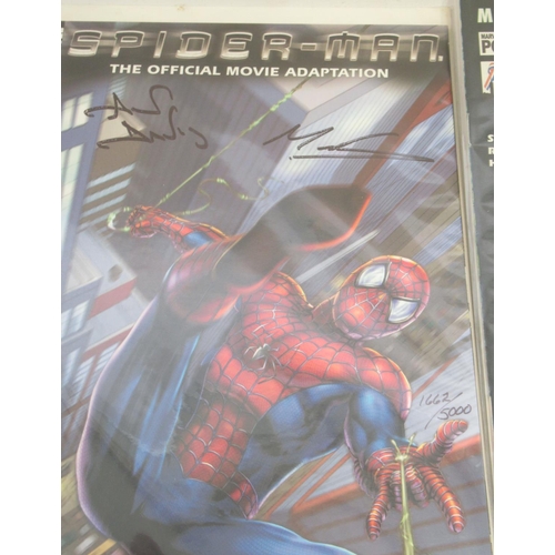 124 - Marvel Comics - Daredevil Ninja signed by Rob Hayne limited series 87/299, Spider-Man Daredevil sign... 