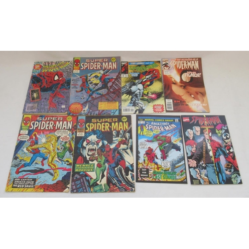 129 - Marvels Spider-Man - collection of Spiderman comics to inc. Spiderman Daily Bugle Movie Prop (18)