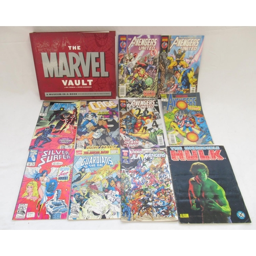 130 - Marvel Comics - large collection of Marvel comics and books to inc. The Marvel Vault, Darkhawk, Cage... 