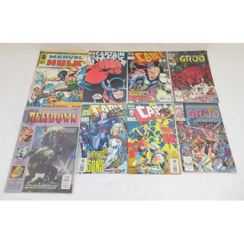 130 - Marvel Comics - large collection of Marvel comics and books to inc. The Marvel Vault, Darkhawk, Cage... 