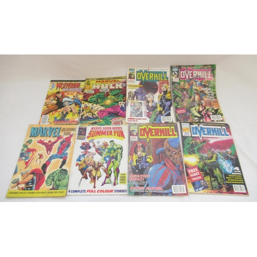 130 - Marvel Comics - large collection of Marvel comics and books to inc. The Marvel Vault, Darkhawk, Cage... 