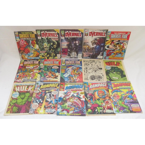 130 - Marvel Comics - large collection of Marvel comics and books to inc. The Marvel Vault, Darkhawk, Cage... 