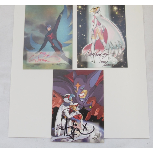 133 - Collection of Battle of the Planets trading cards inc. 4 signed limited edition ones