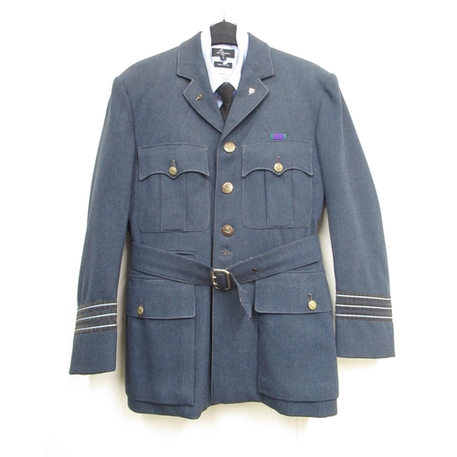 1326 - WWII Women's Auxiliary Air Force Wing Officer dress uniform with cap, skirt, later shirt and tie, wi... 