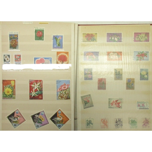 1079 - Collection of All World and GB stamps, loose and in albums, mixed collection of postcards, framed 'T... 