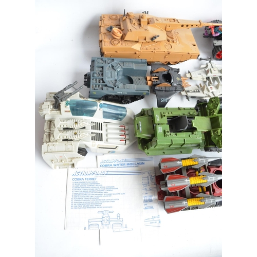 259 - Extensive collection of Hasbro G.I.Joe Action Force models, action figures and loose parts, all A/F.... 