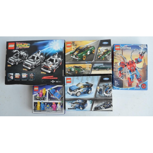 275 - Collection of boxed modern Lego sets to include Back To The Future DeLorean (21103), Lego Movie Benn... 