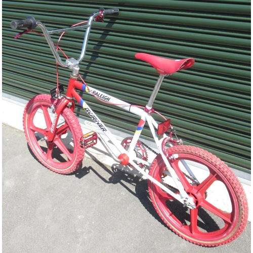 1297 - Raleigh Burner retro BMX bike, in good condition with minor age-related wear