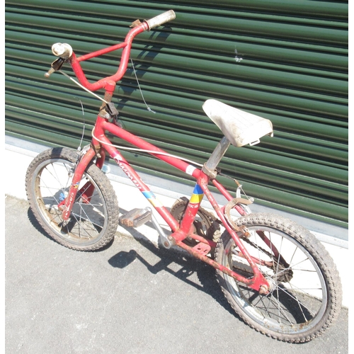 1299 - Raleigh Burner retro small BMX bike, with areas of age-related wear