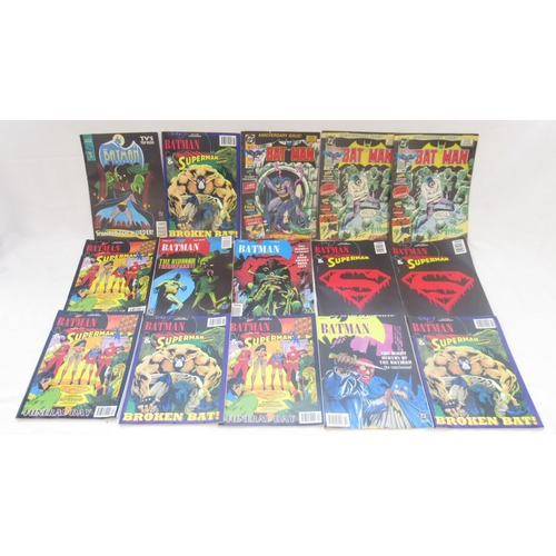 762 - Batman - collection of Batman comics to inc. Double Signed Batman #422, The Batman Adventures, Batma... 