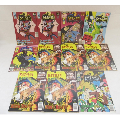 762 - Batman - collection of Batman comics to inc. Double Signed Batman #422, The Batman Adventures, Batma... 