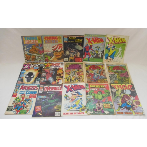 753 - Marvel comics - large mixed collection of Marvel comics to inc. Action Force, Transformers, Captain ... 