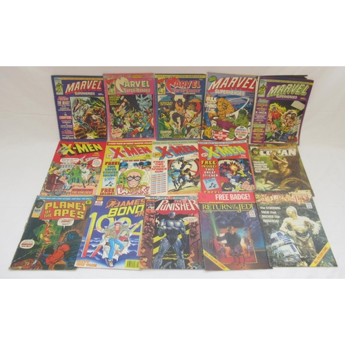 753 - Marvel comics - large mixed collection of Marvel comics to inc. Action Force, Transformers, Captain ... 