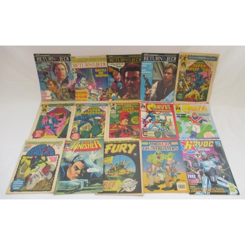 753 - Marvel comics - large mixed collection of Marvel comics to inc. Action Force, Transformers, Captain ... 