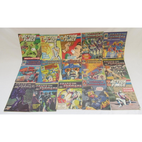 753 - Marvel comics - large mixed collection of Marvel comics to inc. Action Force, Transformers, Captain ... 