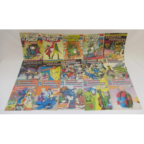 753 - Marvel comics - large mixed collection of Marvel comics to inc. Action Force, Transformers, Captain ... 