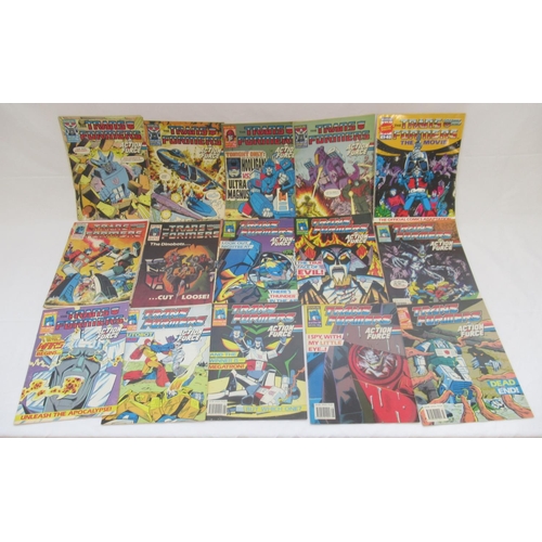 753 - Marvel comics - large mixed collection of Marvel comics to inc. Action Force, Transformers, Captain ... 