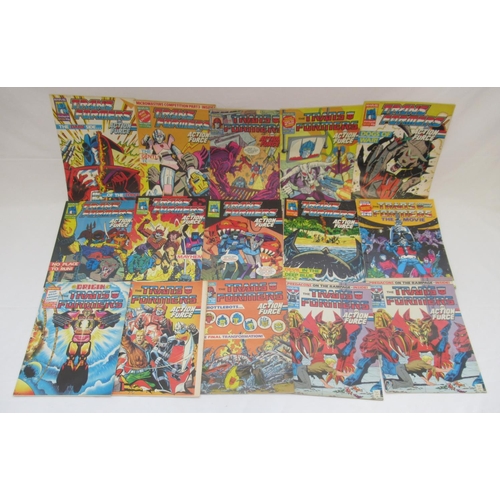 753 - Marvel comics - large mixed collection of Marvel comics to inc. Action Force, Transformers, Captain ... 