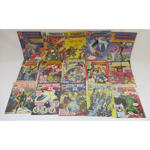 753 - Marvel comics - large mixed collection of Marvel comics to inc. Action Force, Transformers, Captain ... 