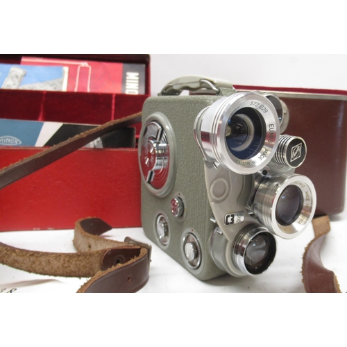 590 - Minox miniature camera with accessories; Voigtlander Vitessa T 35mm with 1:2.8/50 lens; Voigtlander ... 