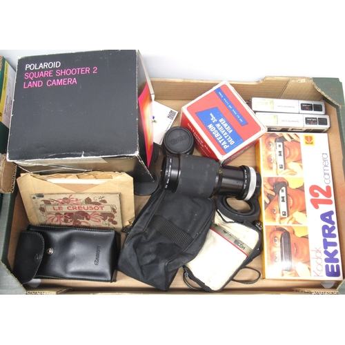 591 - Polaroid Square Shooter 2 Land Camera; Jessop video multi-transfer unit; JVC GR-D70EK digital video ... 