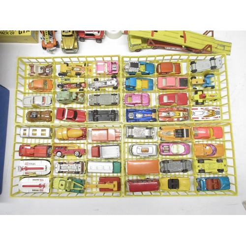 1063 - Collection of diecast vehicle models by matchbox, corgi, tonka, Matchbox blue plastic vehicle carry ... 