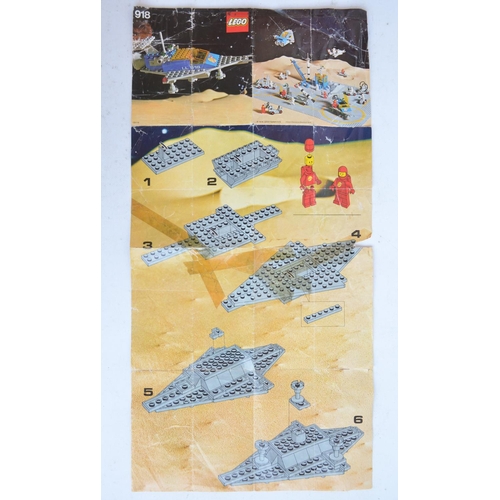 280 - Seven vintage unboxed and previously used though complete Lego/Legoland Space sets to include 918, 9... 