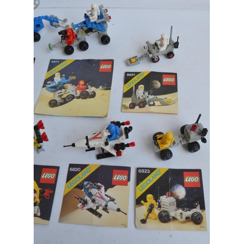 281 - Twelve vintage unboxed and previously used though complete Lego/Legoland Space sets to include 885, ... 