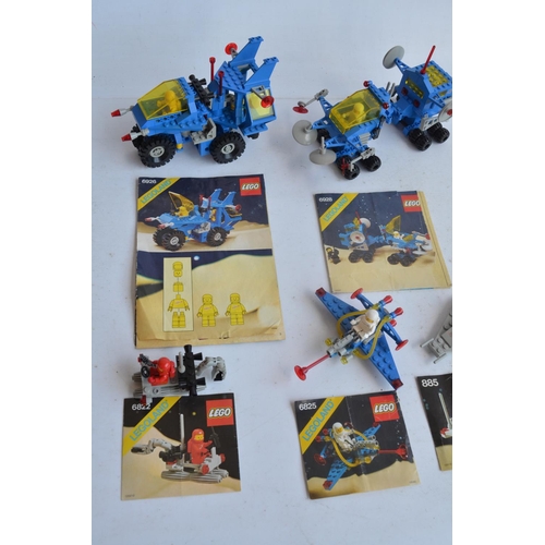 281 - Twelve vintage unboxed and previously used though complete Lego/Legoland Space sets to include 885, ... 