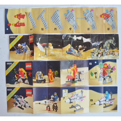 281 - Twelve vintage unboxed and previously used though complete Lego/Legoland Space sets to include 885, ... 