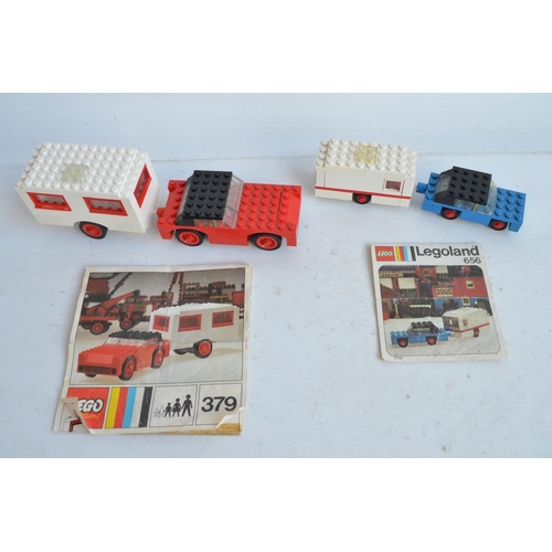 286 - Collection of vintage unboxed Lego sets to include 2x 722 (one set built up, both with instructions)... 