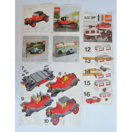 286 - Collection of vintage unboxed Lego sets to include 2x 722 (one set built up, both with instructions)... 