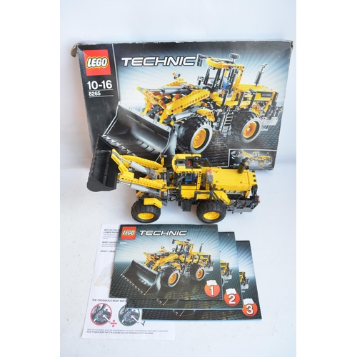 290 - Three large built up Lego Technic plant/construction sets to include 8265, 8275 (no box) and 8292, a... 