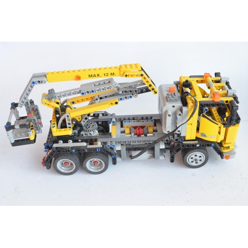 290 - Three large built up Lego Technic plant/construction sets to include 8265, 8275 (no box) and 8292, a... 