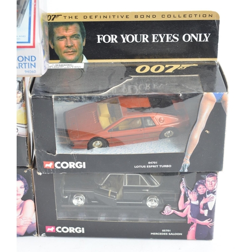 345 - Thirteen boxed Corgi James Bond themed diecast models to include Space Shuttle, Gyrocopter, Lotus Es... 