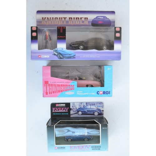 346 - Collection of television/movie themed diecast models to include Matchbox Thunderbirds Rescue Pack, C... 