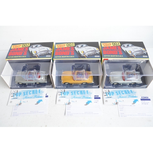 347 - Collection of mostly James Bond themed diecast model vehicles from Corgi to include limited edition ... 