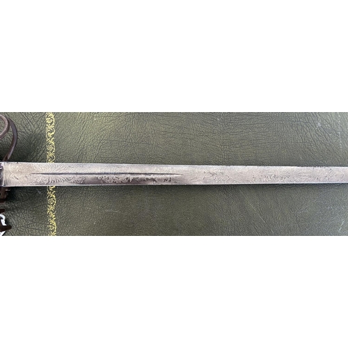 1431 - Victorian Scottish officers basket hilt sword, 35