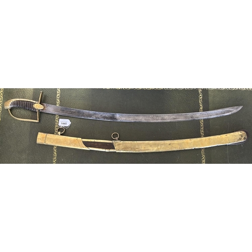 1445 - Late 18th century French Light Cavalry sabre, 30