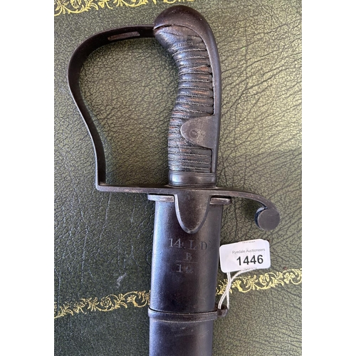 1446 - British 1796 pattern light cavalry troopers sword, 33