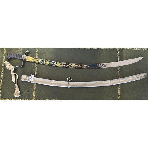 1448 - British 1796 pattern light cavalry officers sword/sabre, 31.5