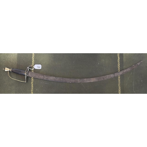 1452 - 18th Century Georgian curved short sword, 30