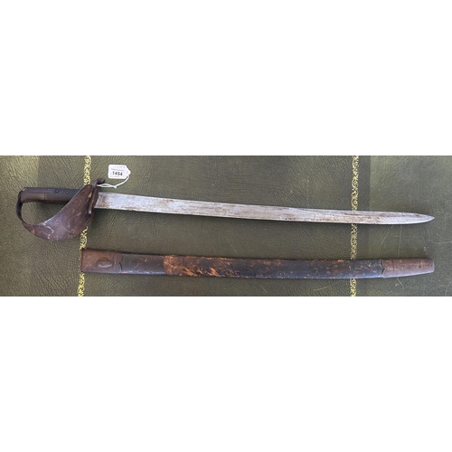 1454 - British 1859 pattern naval cutlass / bayonet, 27