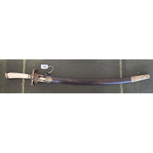 1457 - 18th century Continental hunting sword, 25