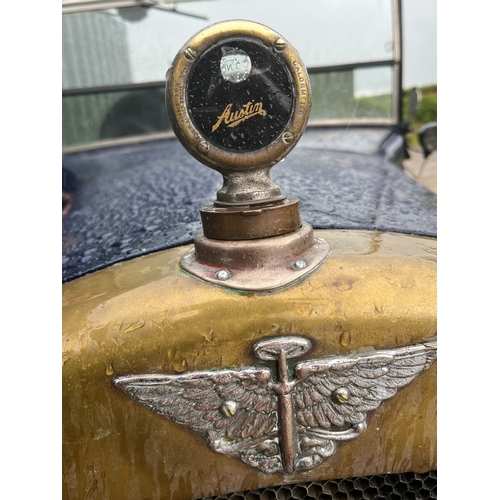 309A - Classic 1928 Austin 12 Clifton Tourer in blue, 1631cc petrol, historic vehicle classification, four ... 