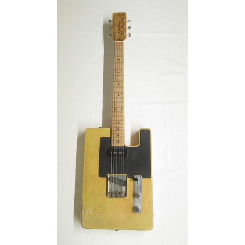 409 - WITHDRAWN - Brian Eastwood 'Victor Brox Model' Boardcaster custom made 6 string guitar, L96cm with a... 