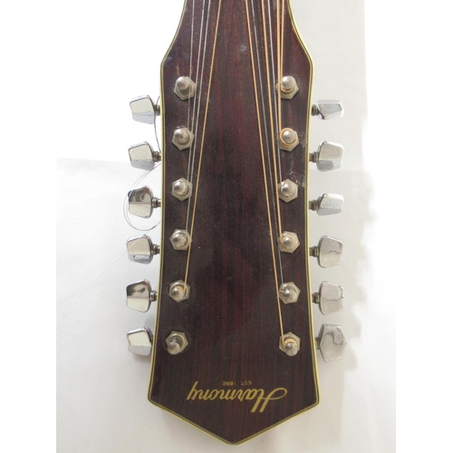 410 - Harmony Model no. H 6860-12, 12 string acoustic guitar, lacking 1 string (Victor Brox collection)