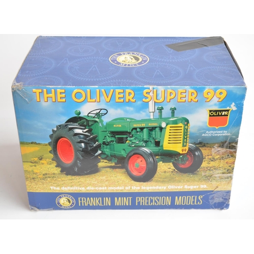 370 - Franklin Mint 1/12 scale highly detailed Oliver Super 99 Tractor model. Overall condition would be n... 